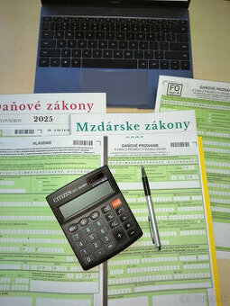 Daňové priznania,mzdové a jednoduché účtovníctvo - externe