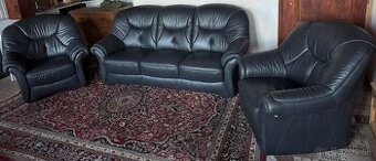 Luxusní kožená sedací souprava 3+1+1,5985