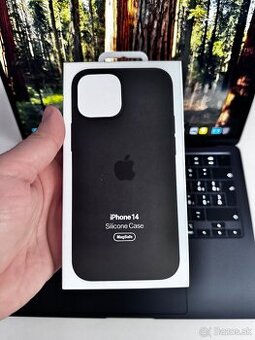 Silikónový MagSafe kryt pre Apple iPhone 14 Midnight