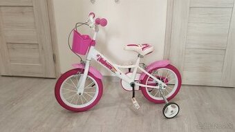 Detský bicykel 14" - Jednorožec + prilba a chrániče