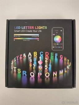 #L0372 LED Letter Lights – RGB svetelné písmená s aplikáciou