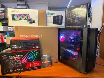Herny PC, Ryzen 5, 16GB RAM, 5700 XT, 2TB, 650W, DeepCool
