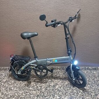 elektrický bicykel - Samebike YINYU 14 T, sivý