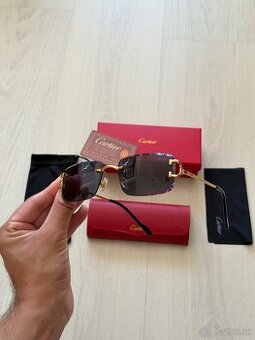Cartier zlaté pánske slnečné okuliare