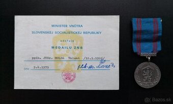 Pamätná medaila za službu v ZNB