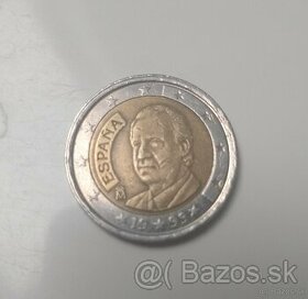Chyba razby 2 eurová minca - Španielsko 1999