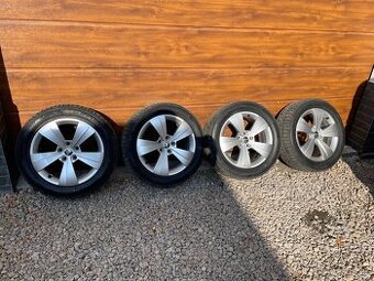 Hliníkové disky Škoda Superb 3 5x112 R17 + nové pneu
