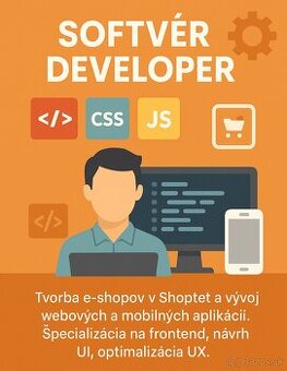 Softvér Developer, programátorské služby,tvorba webu,shoptet