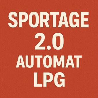 Kúpim KIA Sportage 2.0 benzin/lpg automat
