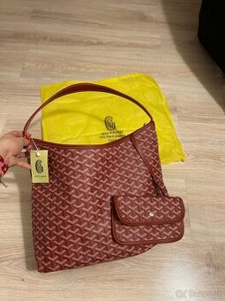 Goyard kabelka Bohéme Hobo - burgundy (GO4)
