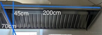 Nástenný gastro digestor z ventilátorom