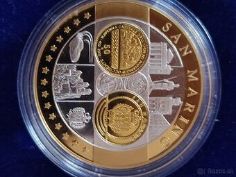 Medaila SAN Marino AG 999 proof