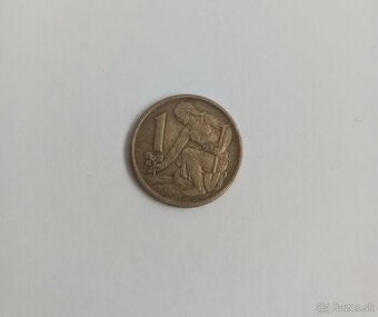 Predám vzácne mince 1 kčs 1961 a 1979, ČSSR