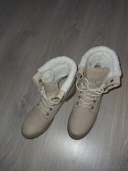 zimné teplé topánky brúsená koža Weinbrenner - BAŤA