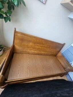 Masivna drevená sedačka,zahradna lavica