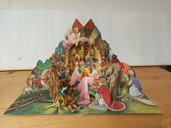 Papierový rozkladací Betlehem od  Vojtecha Kubaštu