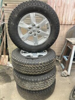 ALU rozteč 6x 139,7, pneu 245 75R17 vzorek 9,5mm