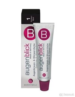 Berrywell farba na obočie a mihalnice s aplikátorom č.1 čier