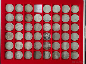 Strieborne mince 5 a 10 DM, NSR Nemecko