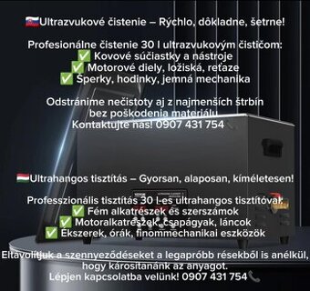 Brúsenie na plocho,Ultrazvukové čistenie