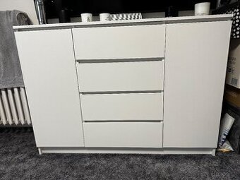 Biela komoda 140cm