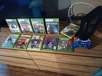 Xbox 360+hry+ovládač
