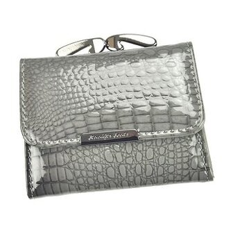 Dámska mini kožená peňaženka čierna