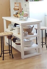 Kuchynsky vintage ostrovcek-barovy stol