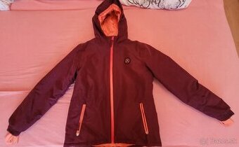 Dievčenská lyžiarska bunda-146/152-ako nová