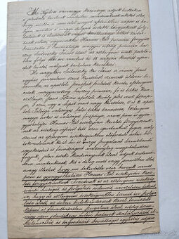 Listina r. 1861 Nitra, Nové Zámky, prokrátor, biskup