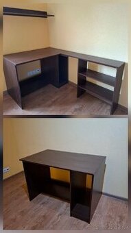 Rohový alebo samostatný PC/písací stôl (+polica na stenu)