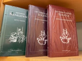 3 nove knihy, Sienkienicz, , Tolstoj - 100% stav