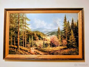 2x obraz s motívom krajina vo veľmi dobrom stave