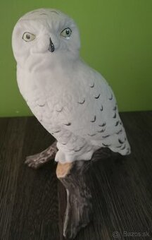 Porcelánová soška Sova snežná – Royal Dux