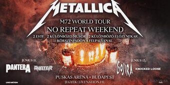 Metallica - Budapešť - 13.6.2026