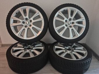 ALU disky 5x112  Škoda Zenith R18 + Zimné pneu