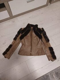 Dámska bunda z pravej hadej kože Kara Fashion - 1