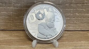 Homer Simpson 1 oz 2019 strieborná minca