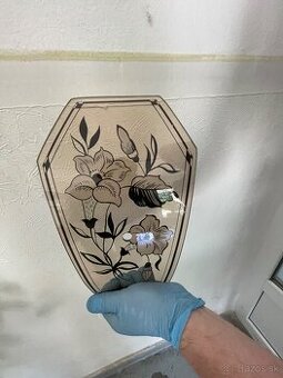 Tri sklenené lustre za 5 EUR