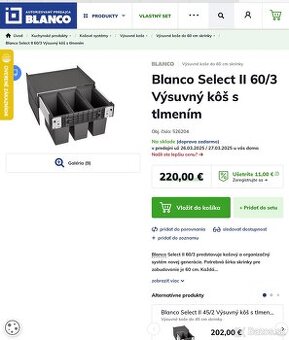 Výsuvné koše Blanco