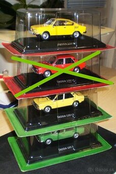 ŠKODA 110R , 105S , 120LS ,  DE AGOSTINI , 1:43