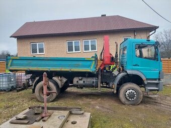 Mercedes Atego 1828 4x4 vyklapač +hyd. ruka, odpočet DPH