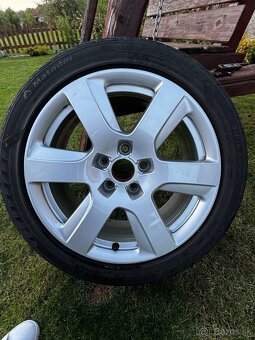 Predám originálnu sadu diskov AUDI + pneu 225/45 R17