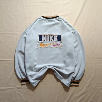 Vintage 90s NIKE Service béžová mikina bez kapucne XL