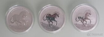 Strieborné mince brumby horse 2020