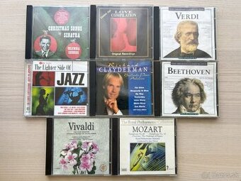 Hudobné CD - Klasické, Vianočné, Jazz (8ks)