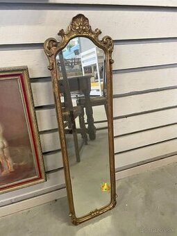 Vintage zrkadlo, drevo, v 97 cm, s 30 cm