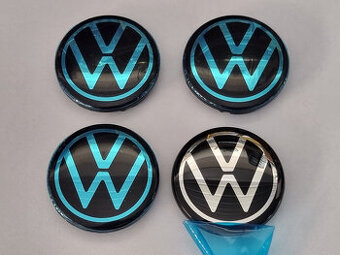 Stredové krytky pukličky VW 3D Nový model 56mm