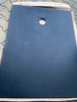 sprchová vanička 120x90cm liaty mramor kameň čierna matná