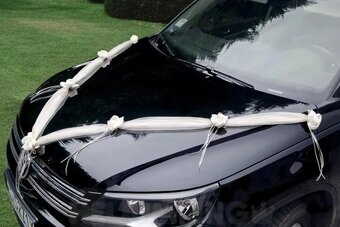 Grilanda jemne smotanová na svadobne auto nova